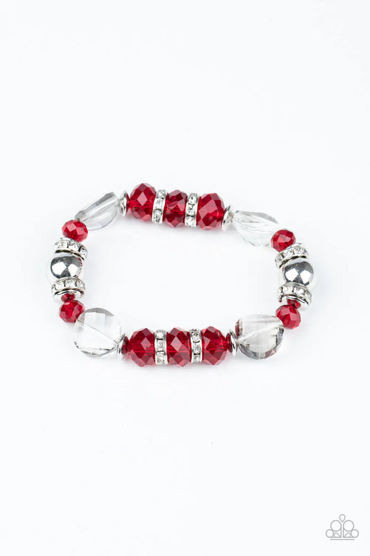 Pulsera Paparazzi ~ Date un capricho - Rojo