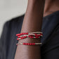 BEAD Between The Lines - Red - Paparazzi Bracelet Image