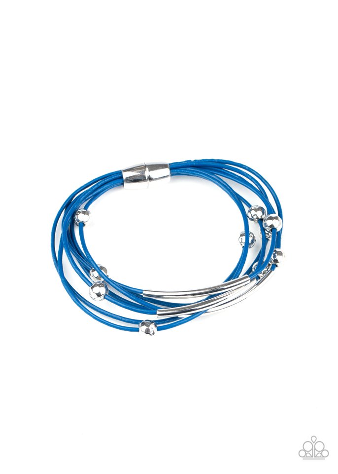 Magnetically Modern - Blue - Paparazzi Bracelet Image