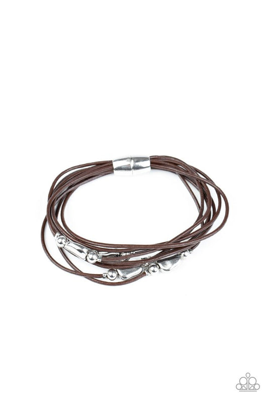 Raw Edge - Brown - Paparazzi Bracelet Image