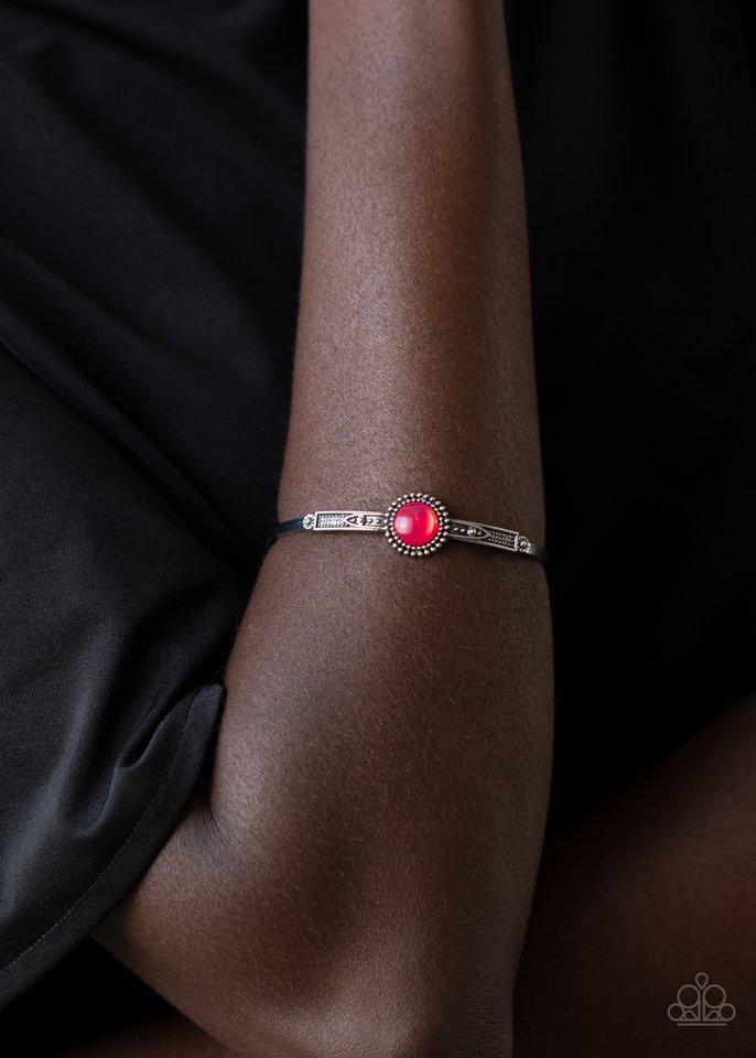 PIECE of Mind - Pink - Paparazzi Bracelet Image