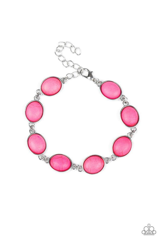 Nice Stonework - Pink - Paparazzi Bracelet Image