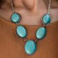 River Valley Radiance - Blue - Paparazzi Necklace Image