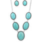 River Valley Radiance - Blue - Paparazzi Necklace Image