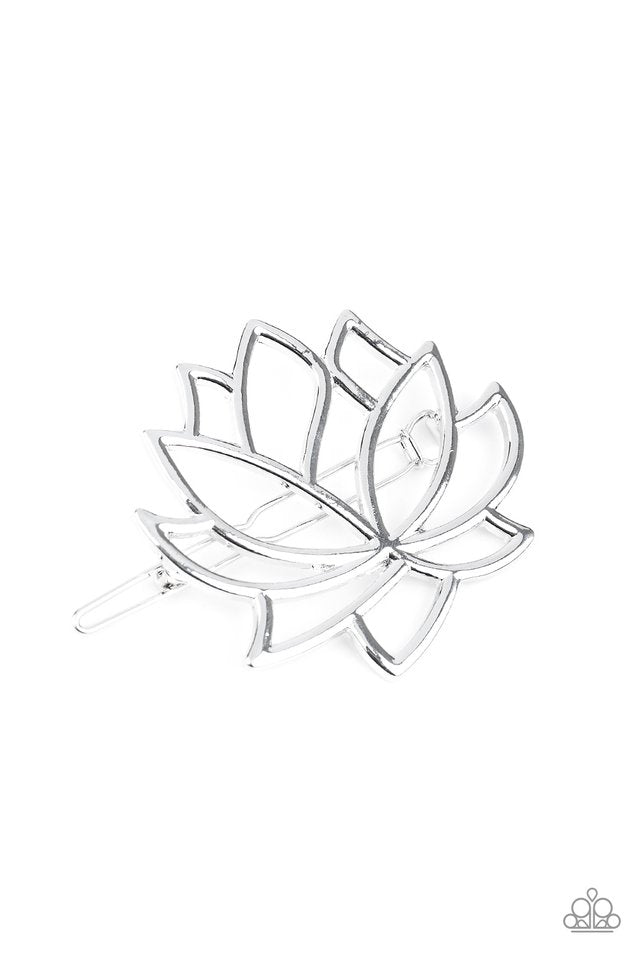 Lotus Pools - Silver - Paparazzi Hair Accessories Image
