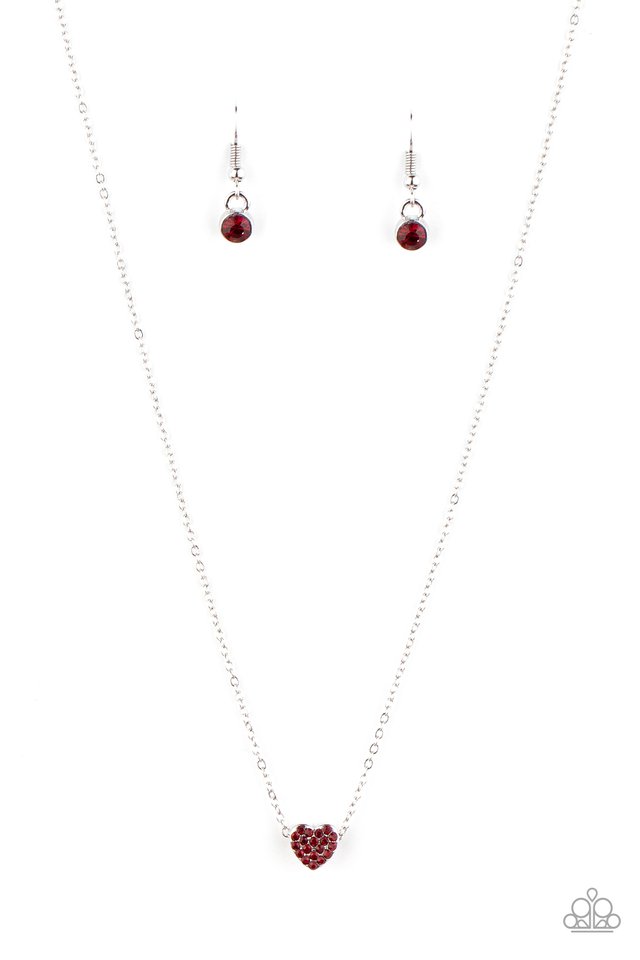 Hit Em Where It HEARTS - Red - Paparazzi Necklace Image