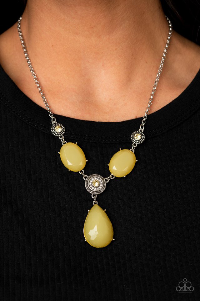 Heirloom Hideaway - Yellow - Paparazzi Necklace Image