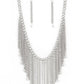 Cue The Fireworks - White - Paparazzi Necklace Image