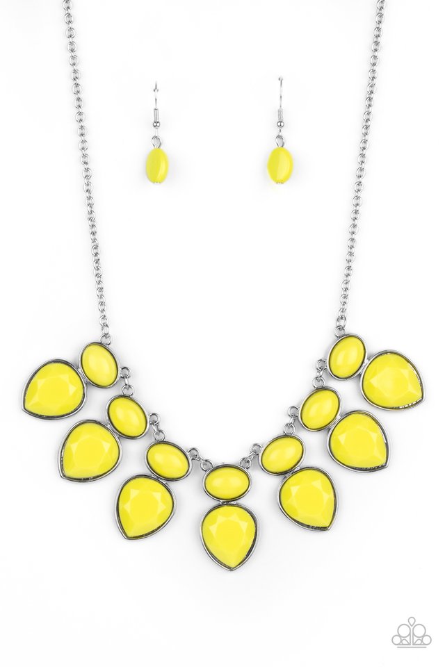Modern Masquerade - Yellow - Paparazzi Necklace Image
