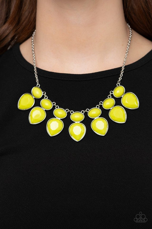 Modern Masquerade - Yellow - Paparazzi Necklace Image