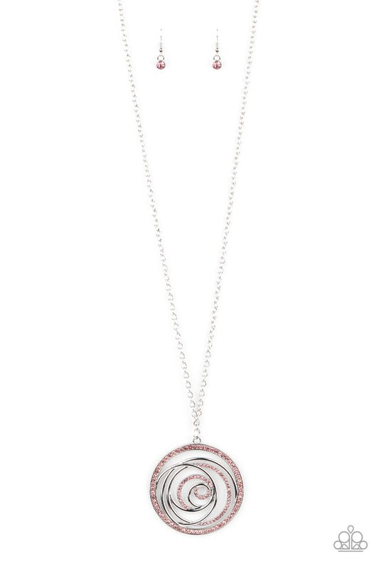 Subliminal Sparkle - Pink - Paparazzi Necklace Image