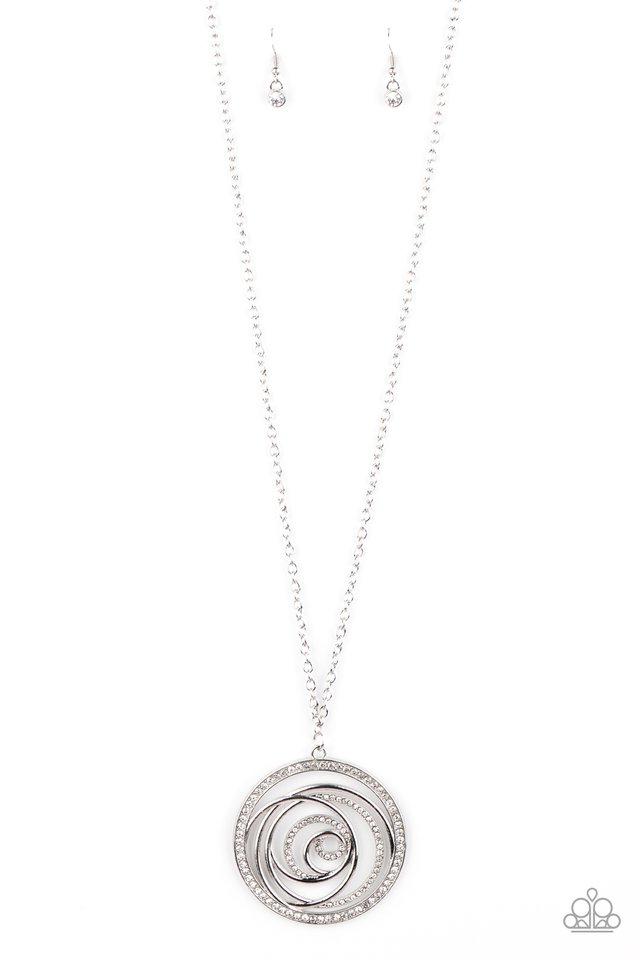 Subliminal Sparkle - White - Paparazzi Necklace Image