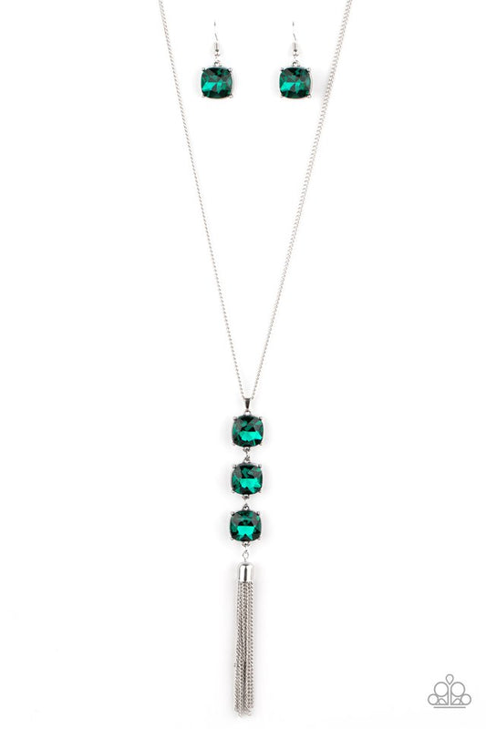 GLOW Me The Money! - Green - Paparazzi Necklace Image