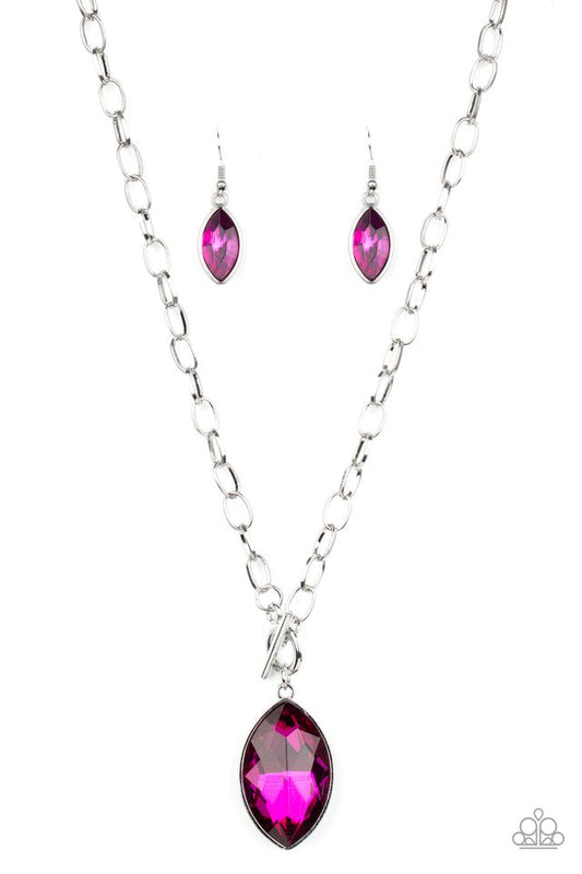 Unlimited Sparkle - Pink - Paparazzi Necklace Image