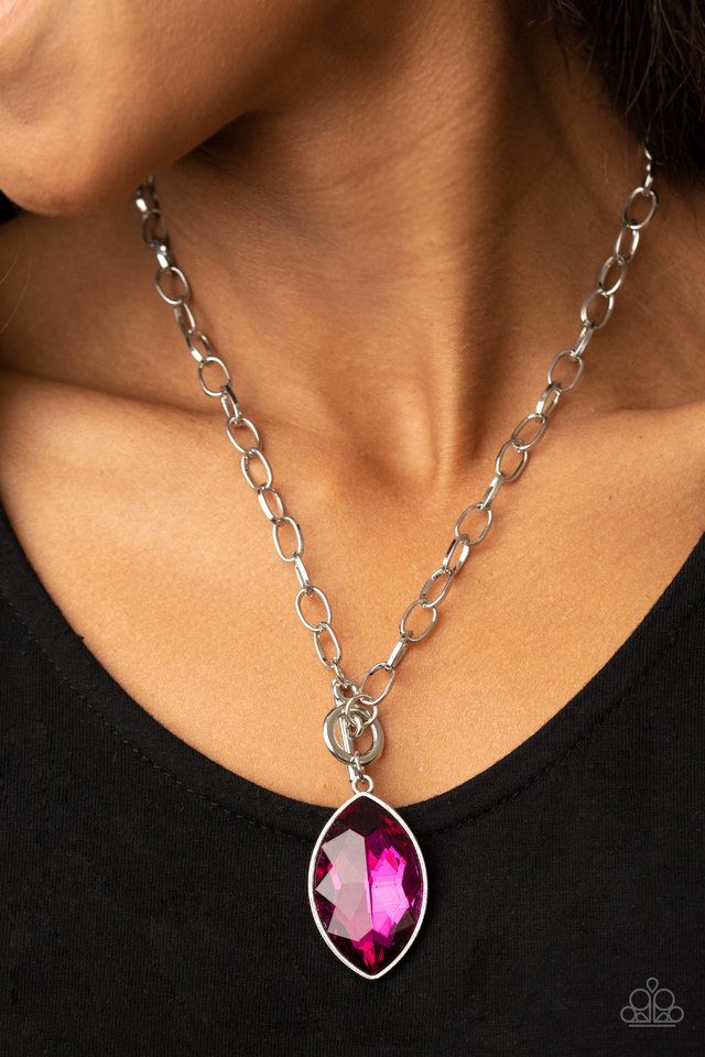 Unlimited Sparkle - Pink - Paparazzi Necklace Image