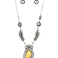 Ruler of The Roost - Yellow - Paparazzi Necklace Image