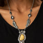 Ruler of The Roost - Yellow - Paparazzi Necklace Image