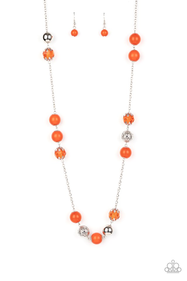 Fruity Fashion - Orange - Paparazzi Necklace Image