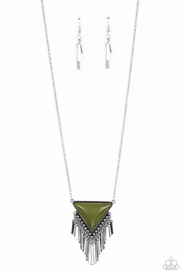 Badlands Bonanza - Green - Paparazzi Necklace Image