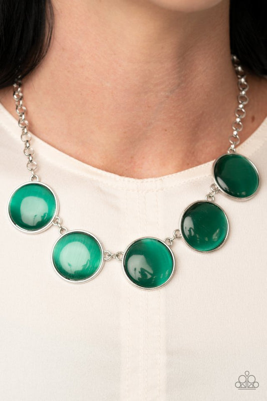 Ethereal Escape - Green - Paparazzi Necklace Image