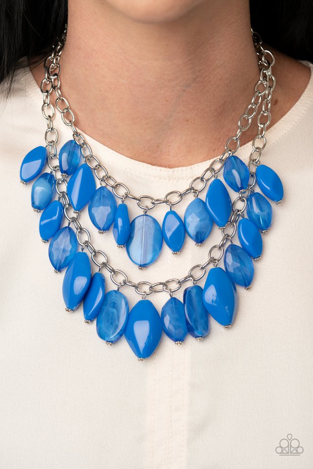 Palm Beach Beauty - Blue - Paparazzi Necklace Image