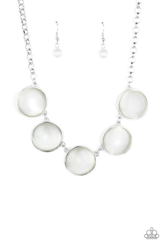 Ethereal Escape - White - Paparazzi Necklace Image