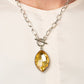 Unlimited Sparkle - Yellow - Paparazzi Necklace Image