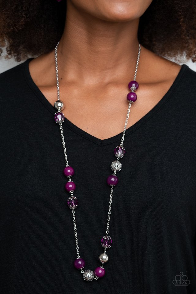 Fruity Fashion - Purple - Paparazzi Necklace Image