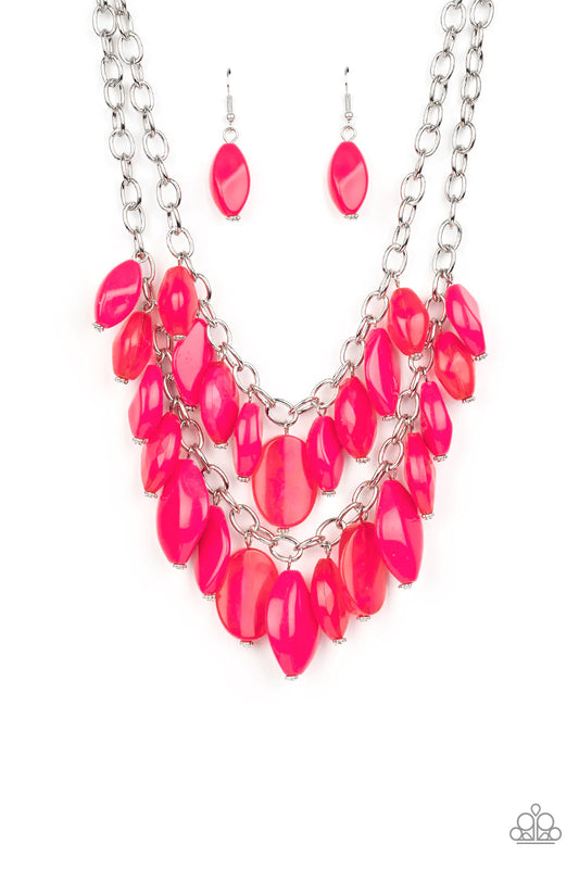 Collar Paparazzi ~ Belleza de Palm Beach - Rosa