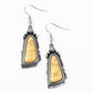 Sahara Solitude - Yellow - Paparazzi Earring Image