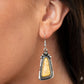 Sahara Solitude - Yellow - Paparazzi Earring Image