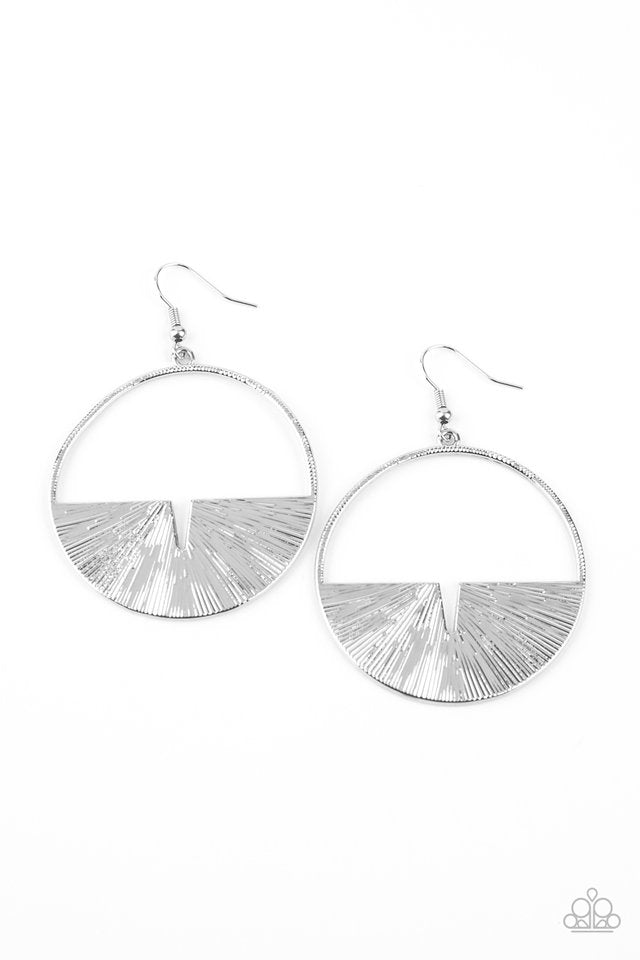 Reimagined Refinement - Silver - Paparazzi Earring Image