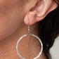 Colorfully Curvy - White - Paparazzi Earring Image