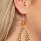 Enhanced Elegance - Gold - Paparazzi Earring Image