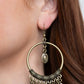 Metallic Harmony - Brass - Paparazzi Earring Image