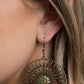 Rustic Groves - Brass - Paparazzi Earring Image