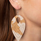 Cork Cabana - White - Paparazzi Earring Image