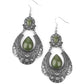 Rise and Roam - Green - Paparazzi Earring Image