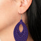 One Beach At A Time - Purple - Paparazzi Earring Image