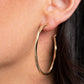 Spitfire - Gold - Paparazzi Earring Image