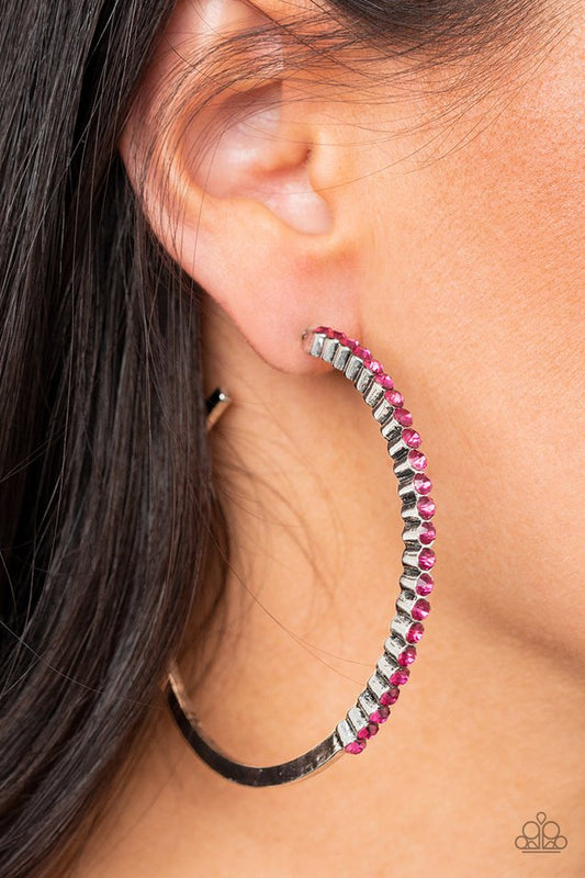 Making Rounds - Pink - Paparazzi Earring Image