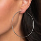 Very Curvaceous - Silver - Paparazzi Earring Image