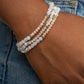 How Does Your Garden GLOW - White - Paparazzi Bracelet Image