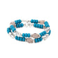 Delightfully Dainty - Blue - Paparazzi Bracelet Image