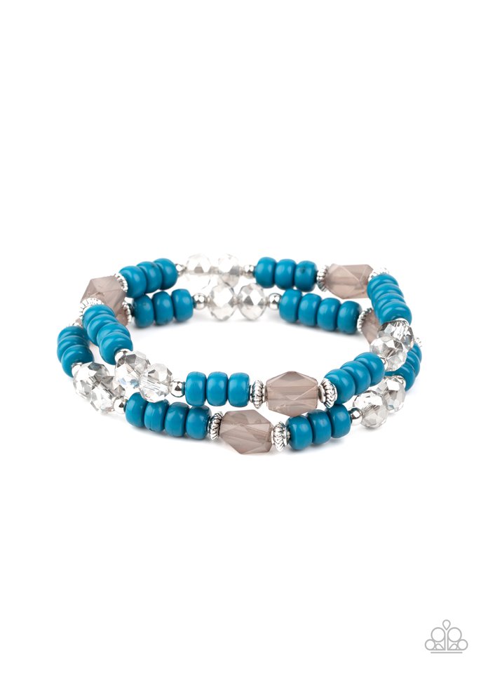 Delightfully Dainty - Blue - Paparazzi Bracelet Image