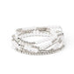 BEAD Between The Lines - White - Paparazzi Bracelet Image