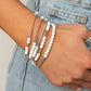 BEAD Between The Lines - White - Paparazzi Bracelet Image