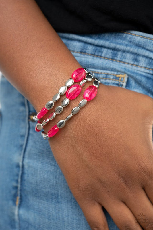 Sorry to Burst Your BAUBLE - Pink - Paparazzi Bracelet Image