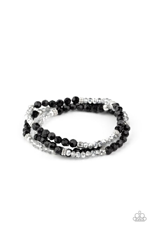 How Does Your Garden GLOW - Black - Paparazzi Bracelet Image