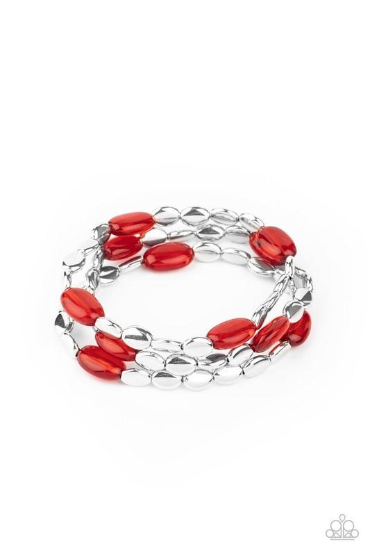 Sorry to Burst Your BAUBLE - Red - Paparazzi Bracelet Image